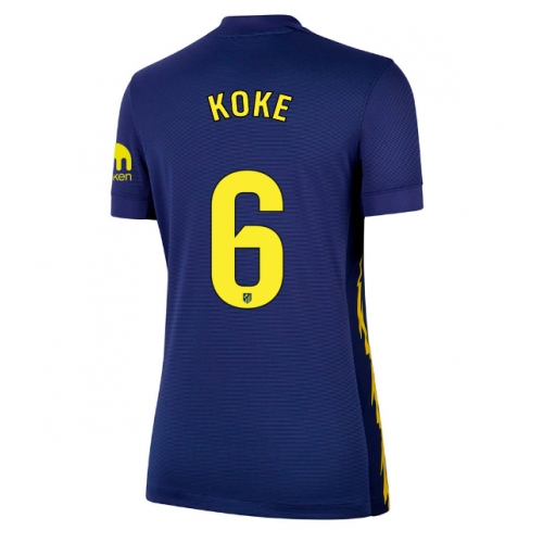 Billige Fotballdrakt Atletico Madrid Koke #6 Replika Bortedrakt Dame 2025-26 Kortermet Billige Fotballdrakt Atletico Madrid Koke #6 Replika Bortedrakt Dame 2025-26 Kortermet
